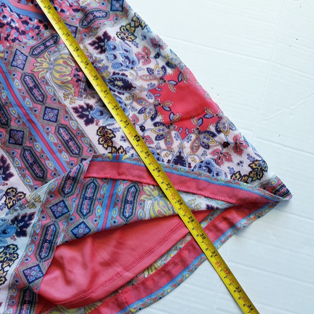 Lulus Coral Pink Tile Print Shift Mini Dress - Picture 5 of 6